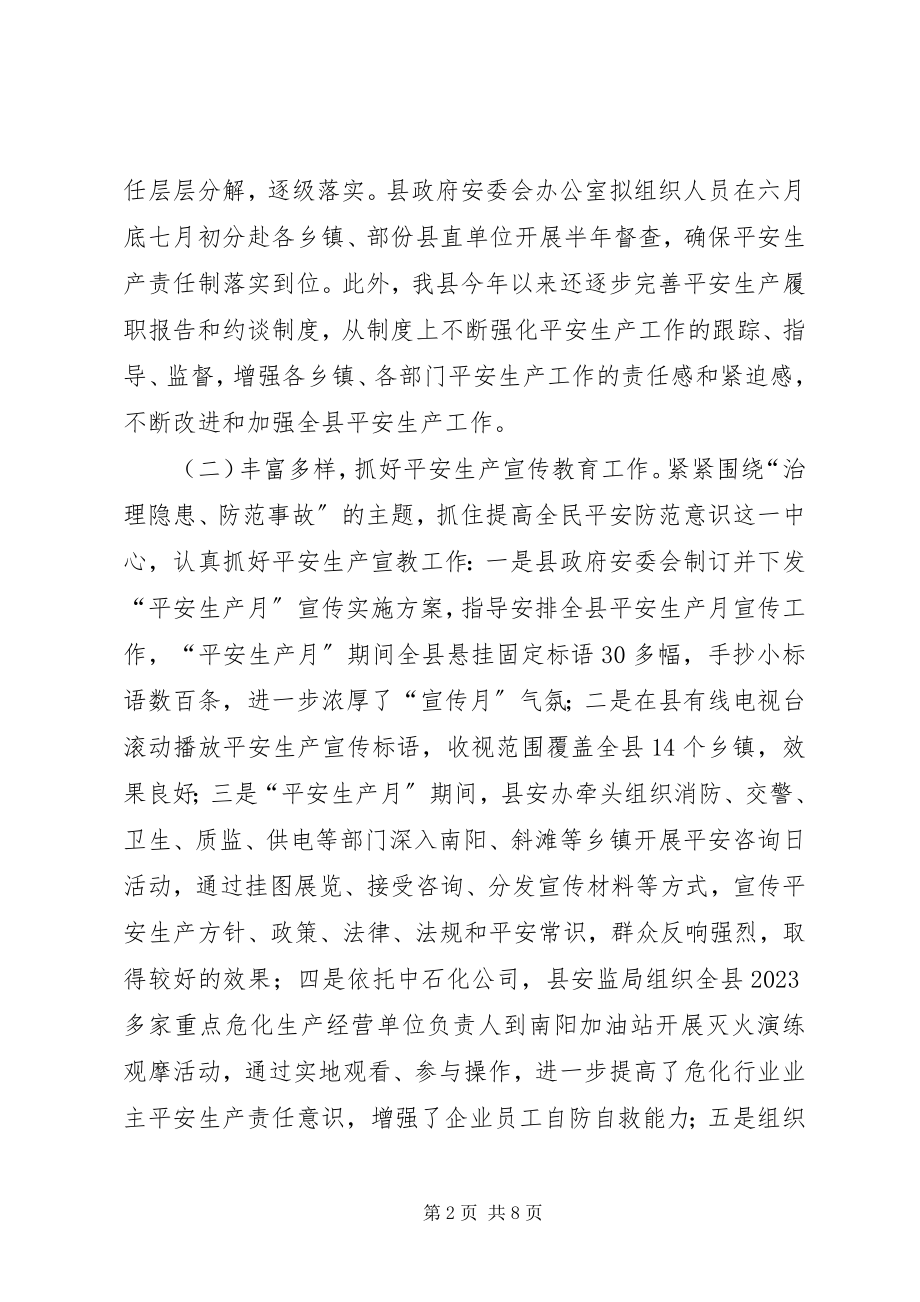 2023年安监上半年安全生产的工作总结新编.docx_第2页