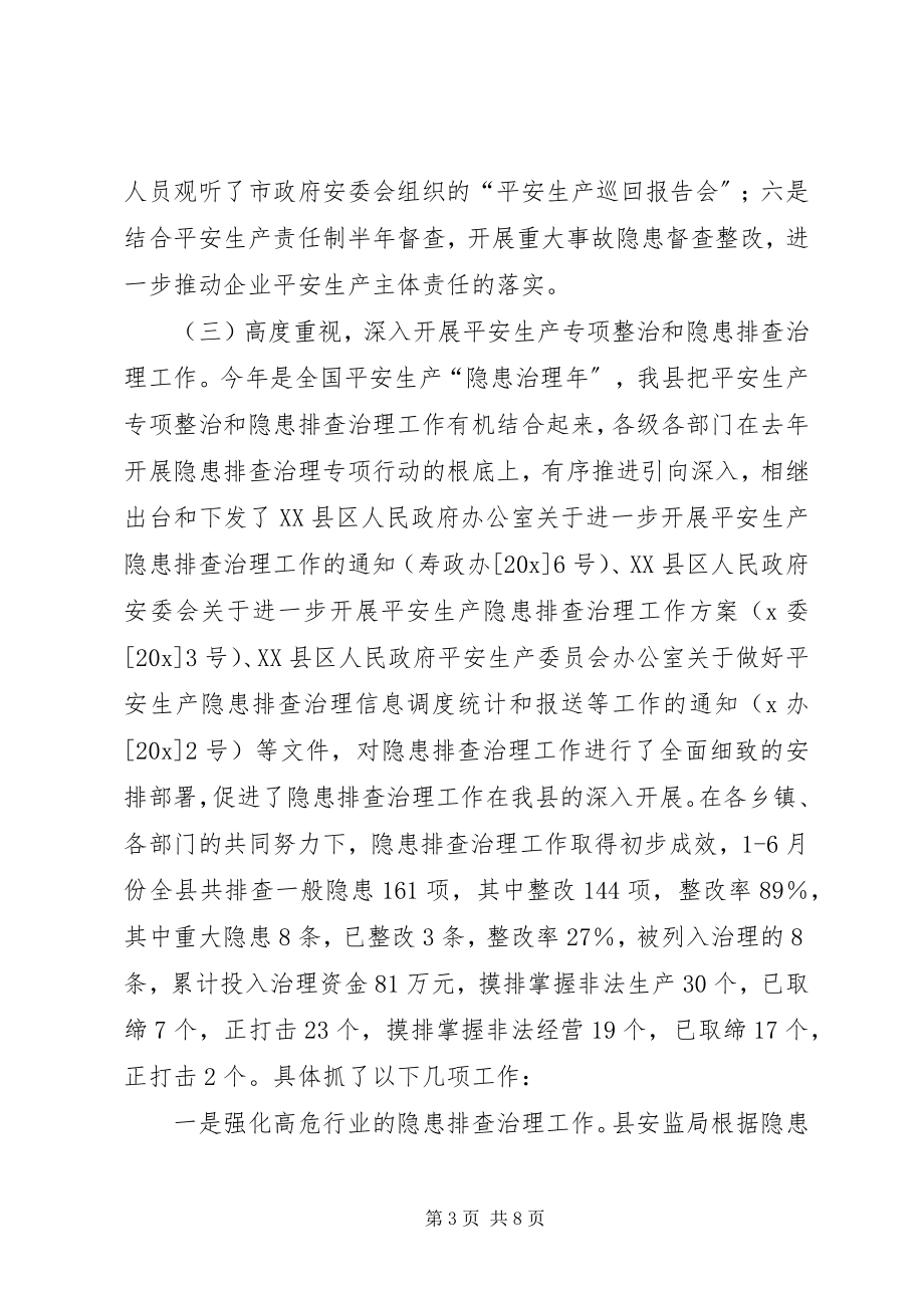 2023年安监上半年安全生产的工作总结新编.docx_第3页