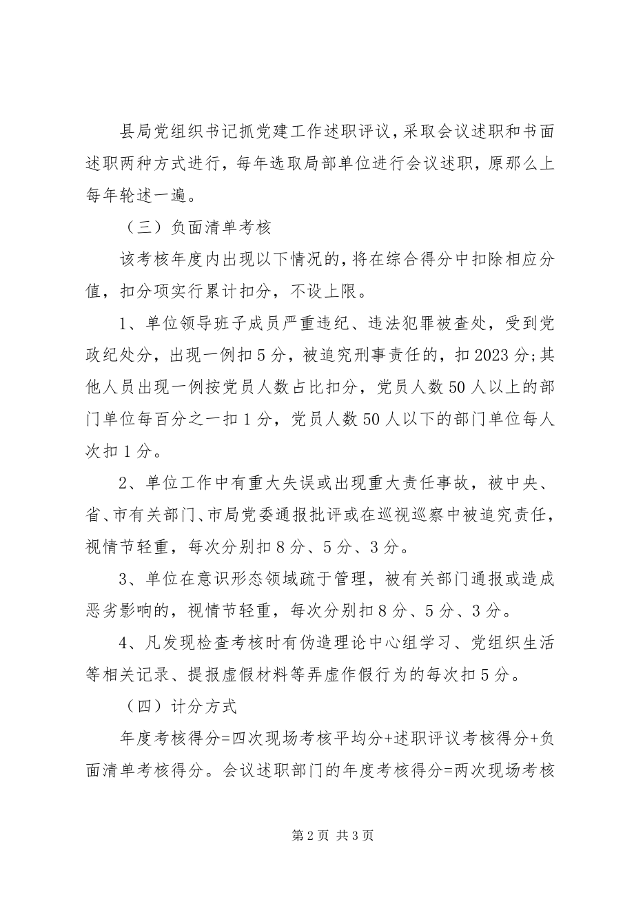 2023年党组织书记党建工作考核办法.docx_第2页