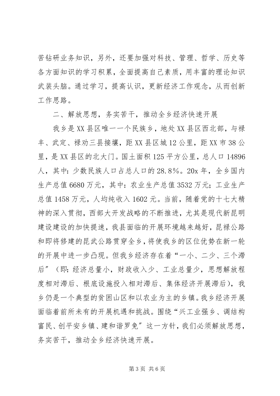 2023年乡镇解放思想大讨论活动心得体会.docx_第3页