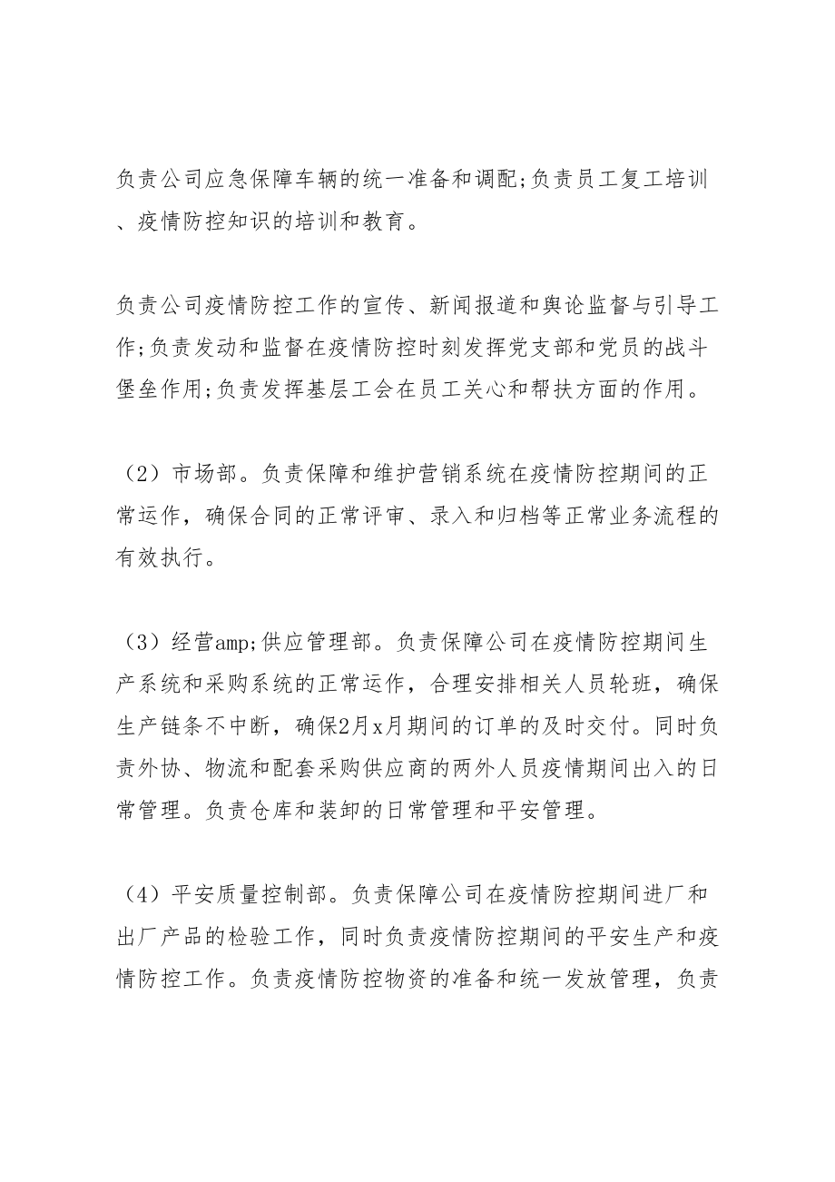 2023年公司抗击疫情应对预防方案.doc_第3页