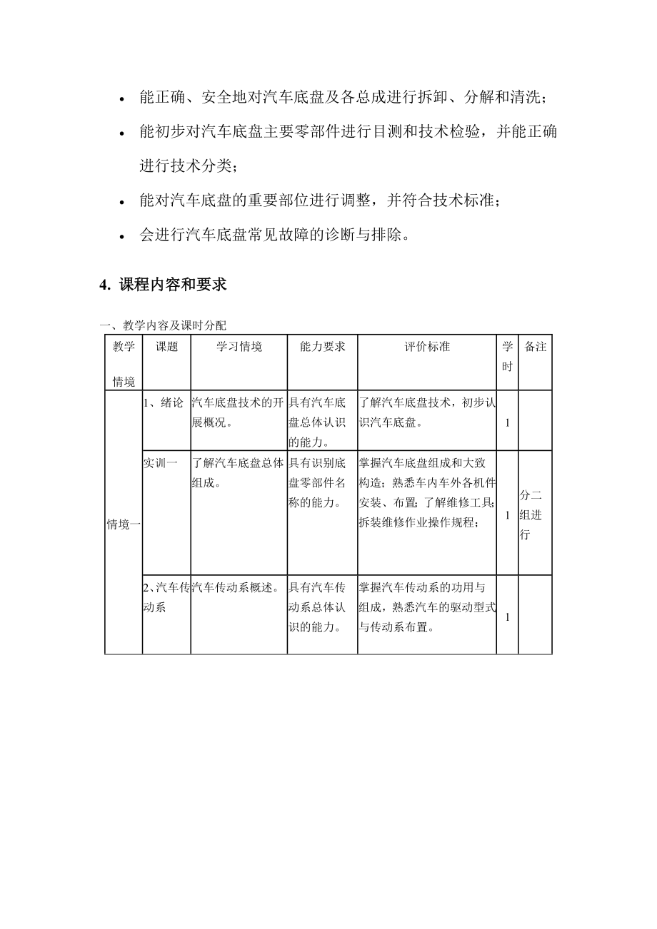 2023年汽车底盘构造与维修课程介绍.doc_第3页