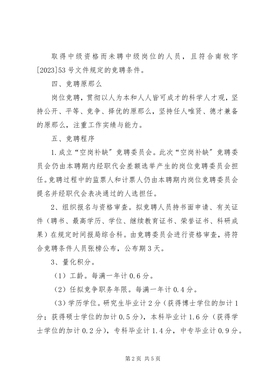 2023年事业单位空岗补缺实施方案.docx_第2页