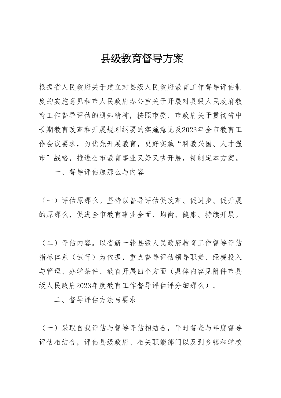 2023年县级教育督导方案.doc_第1页