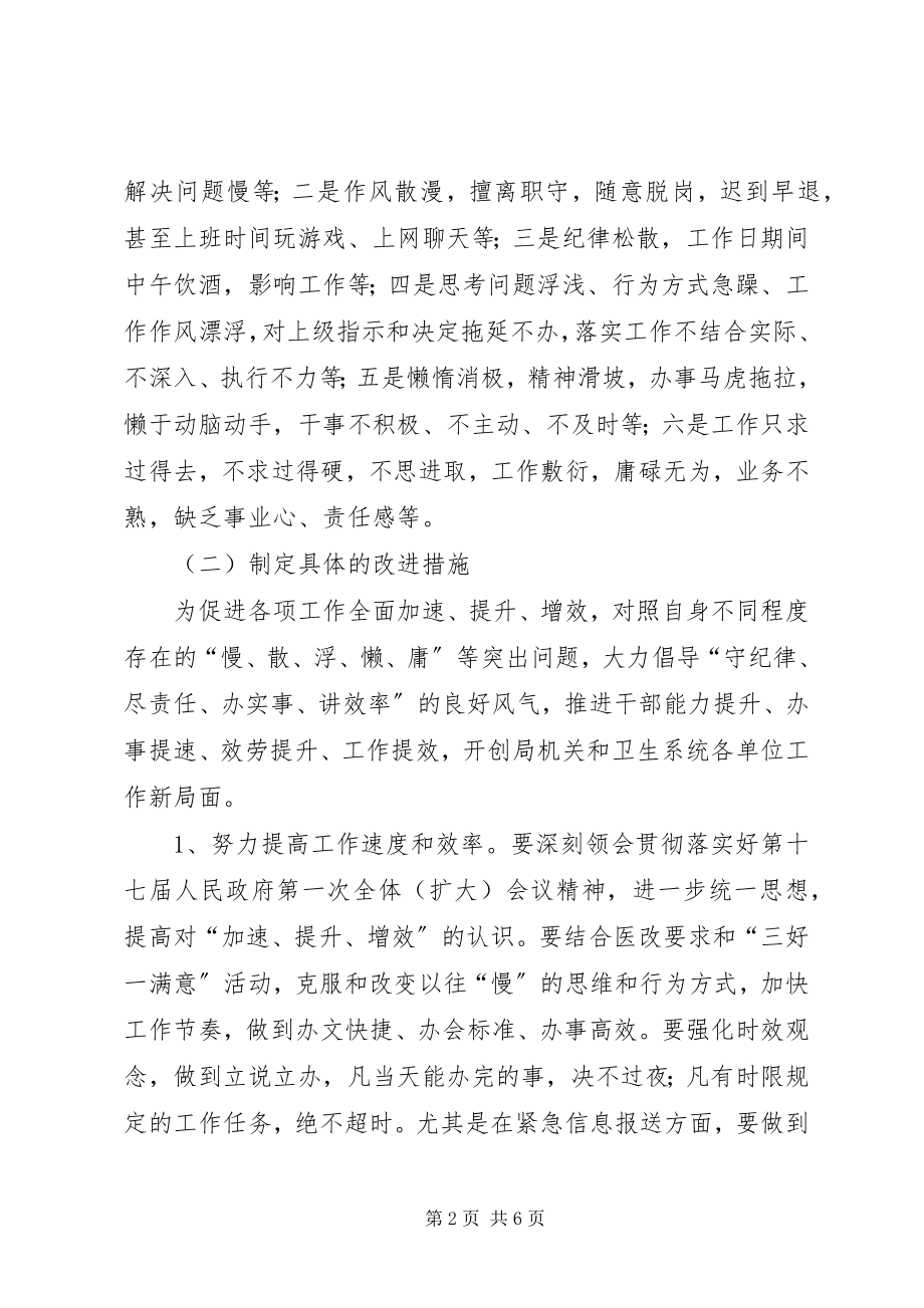 2023年卫生局提升增效实施方案.docx_第2页