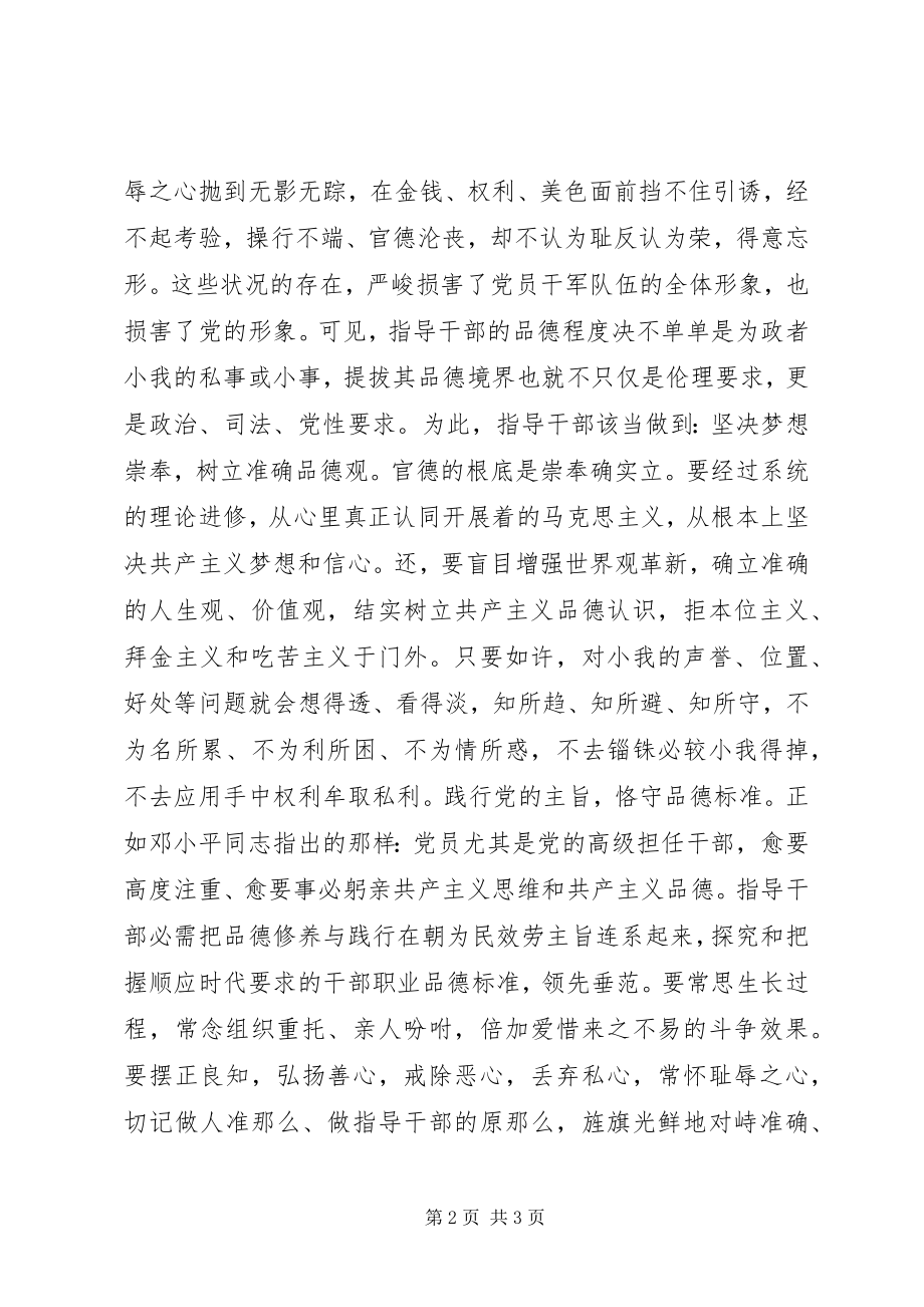 2023年干部为政之德经验交流材料.docx_第2页