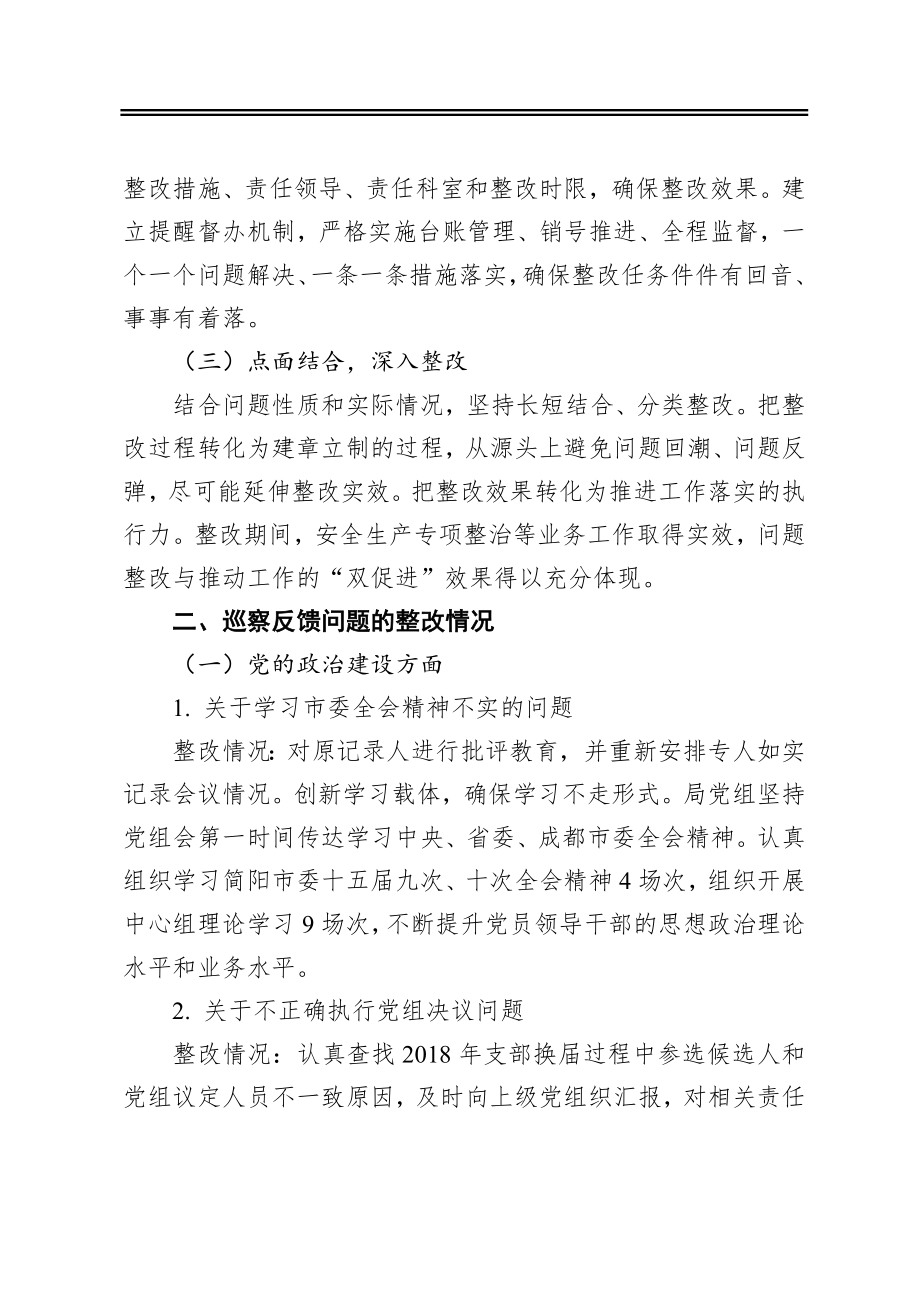 应急管理局党组关于巡察整改情况的通报.docx_第2页