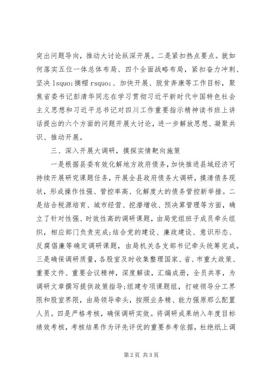 2023年大学习大讨论大调研主题活动总结.docx_第2页