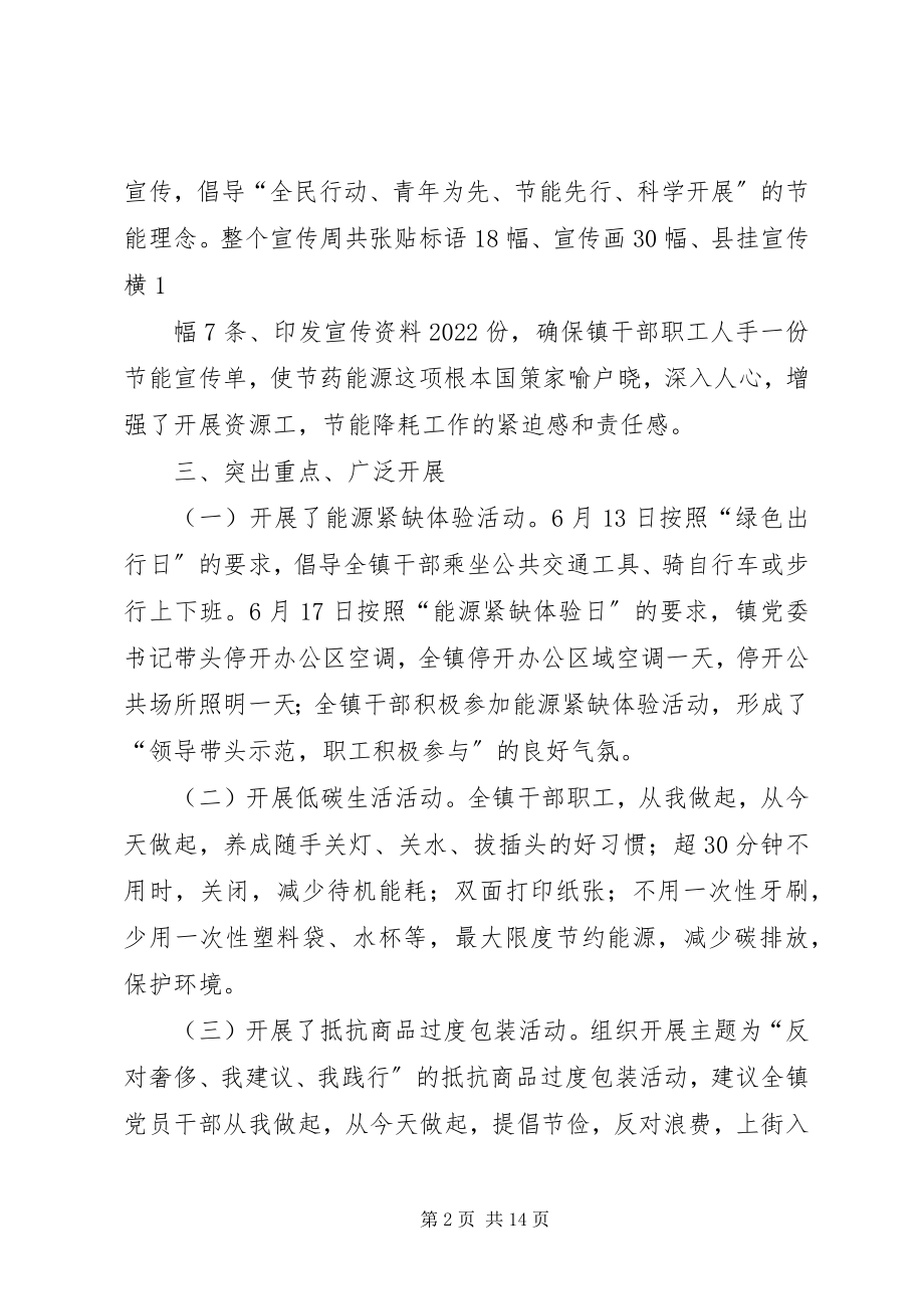 2023年开展公共机构节能宣传周活动总结.docx_第2页