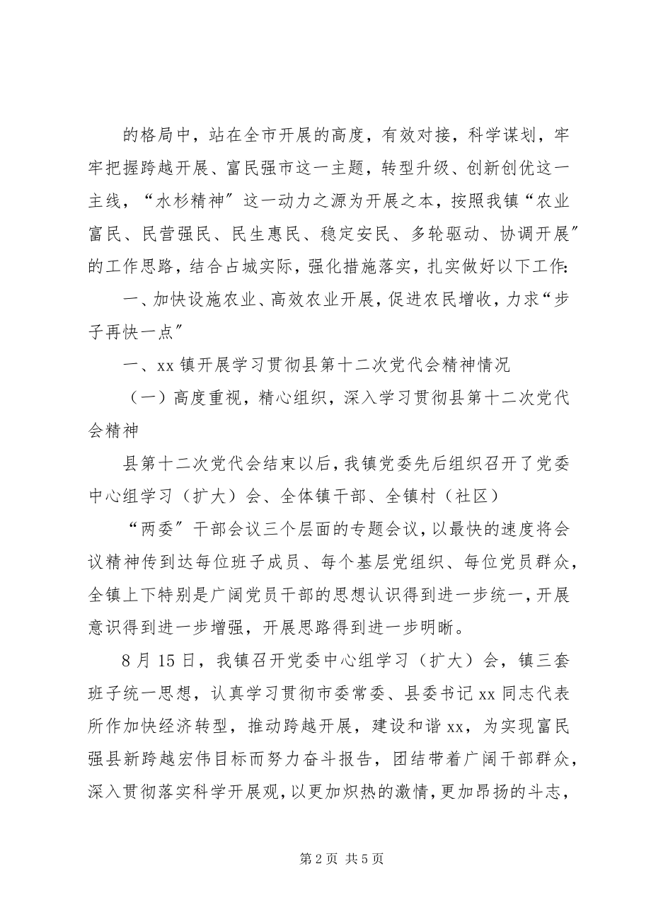 2023年习贯彻县第十二次党代会精神情况汇报.docx_第2页