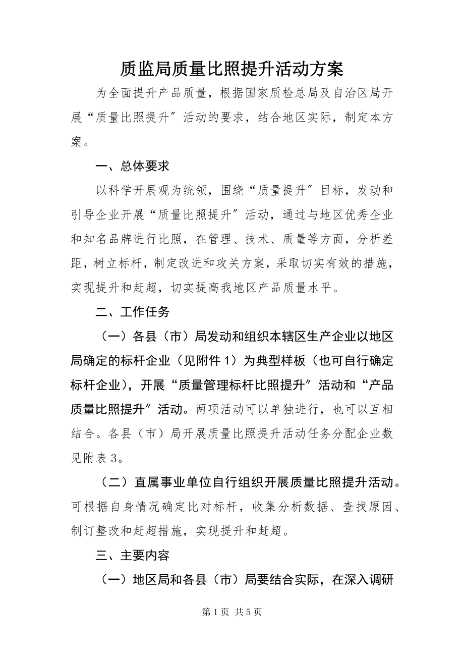 2023年质监局质量对比提升活动方案.docx_第1页