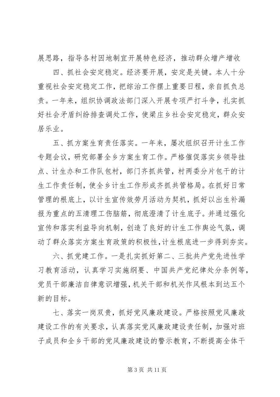 2023年书记廉洁自律个人总结.docx_第3页