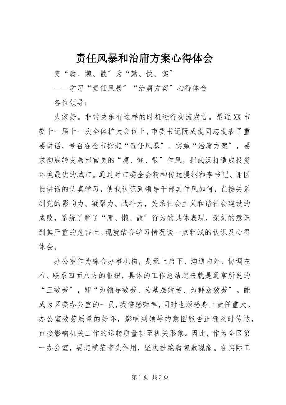 2023年责任风暴和治庸计划心得体会.docx_第1页