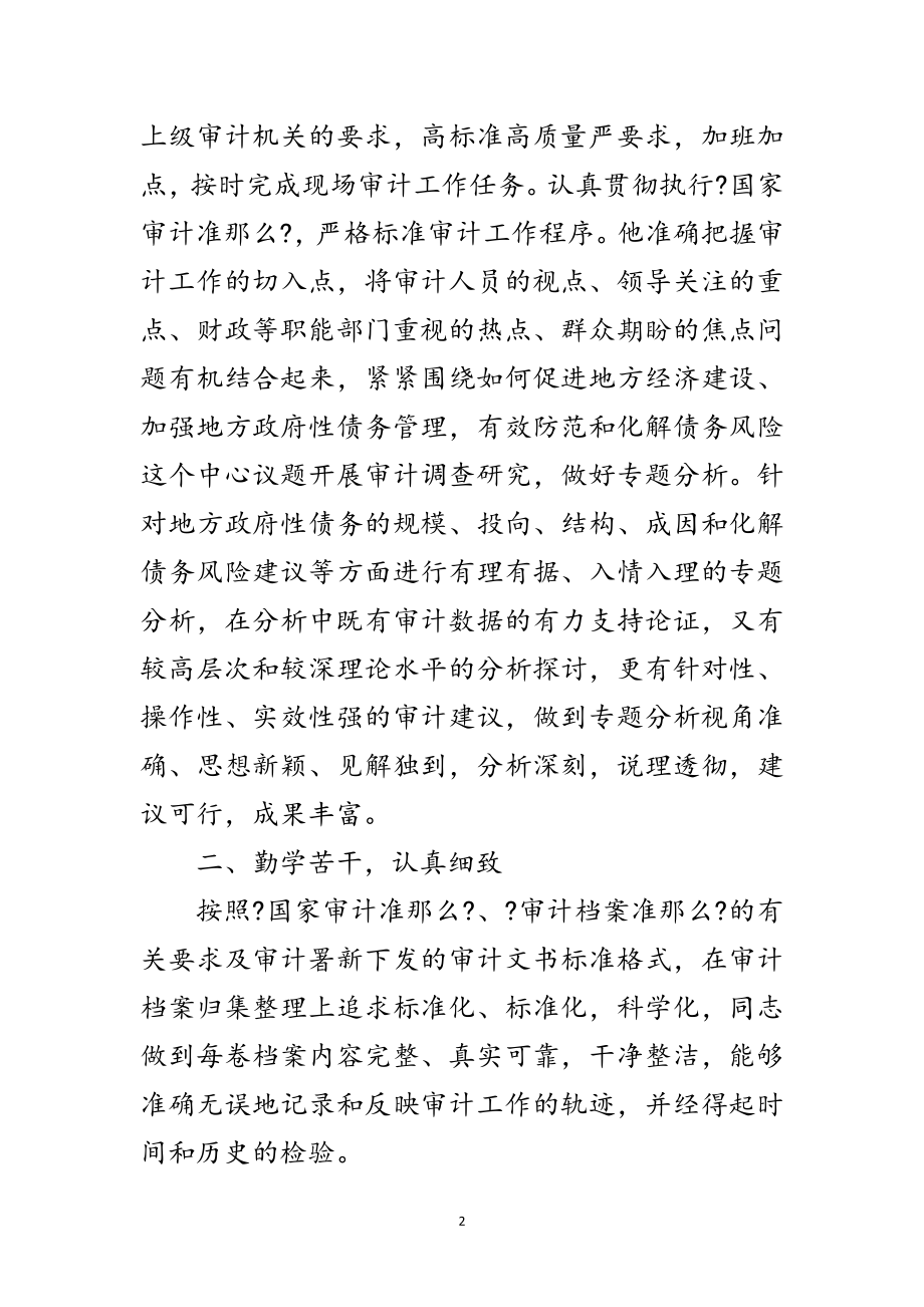 2023年债务审计小组事迹材料范文.doc_第2页