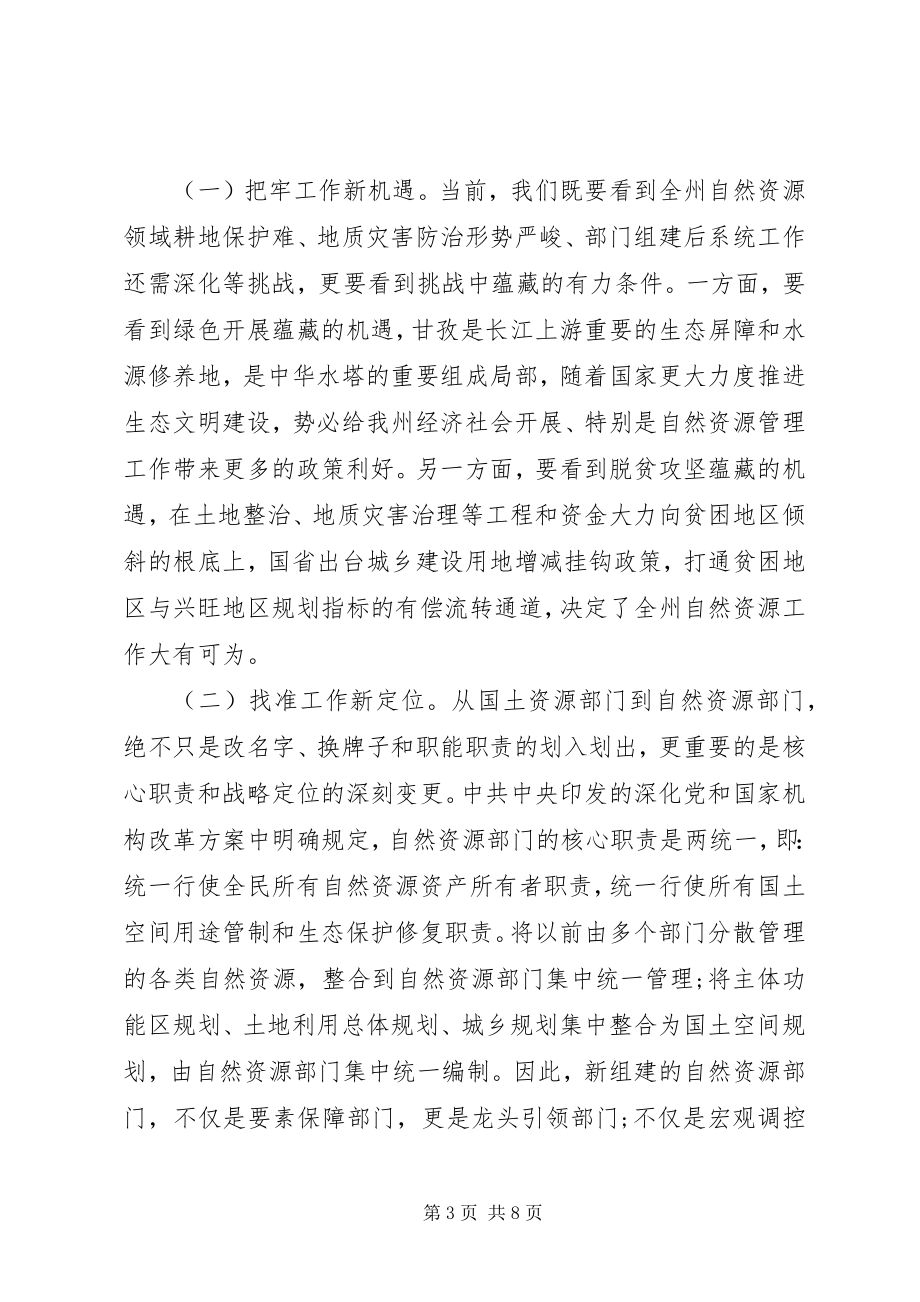 2023年在全州自然资源工作会议上的致辞.docx_第3页