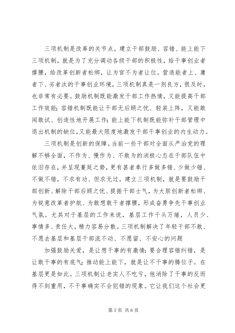 2023年三项机制心得体会认真贯彻落实三项机制全力助推追赶超越.docx_第3页