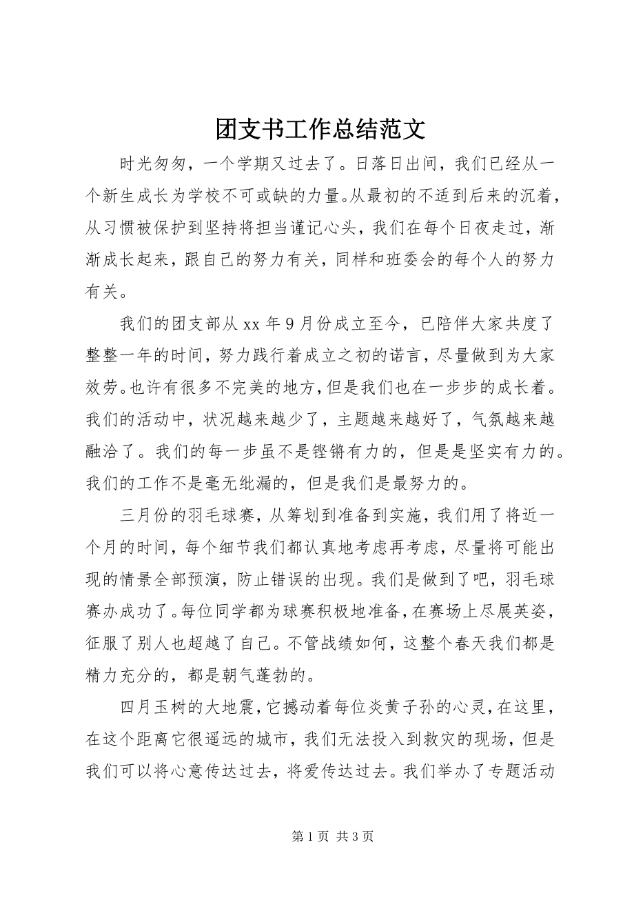 2023年团支书工作总结2.docx_第1页