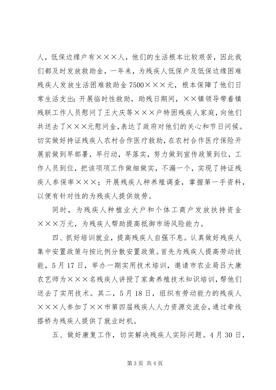 2023年乡镇残联年度工作总结.docx_第3页