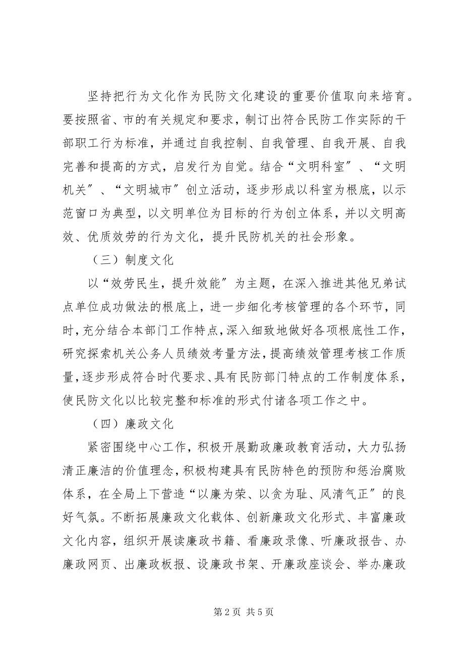 2023年民防局机关文化建设活动方案.docx_第2页