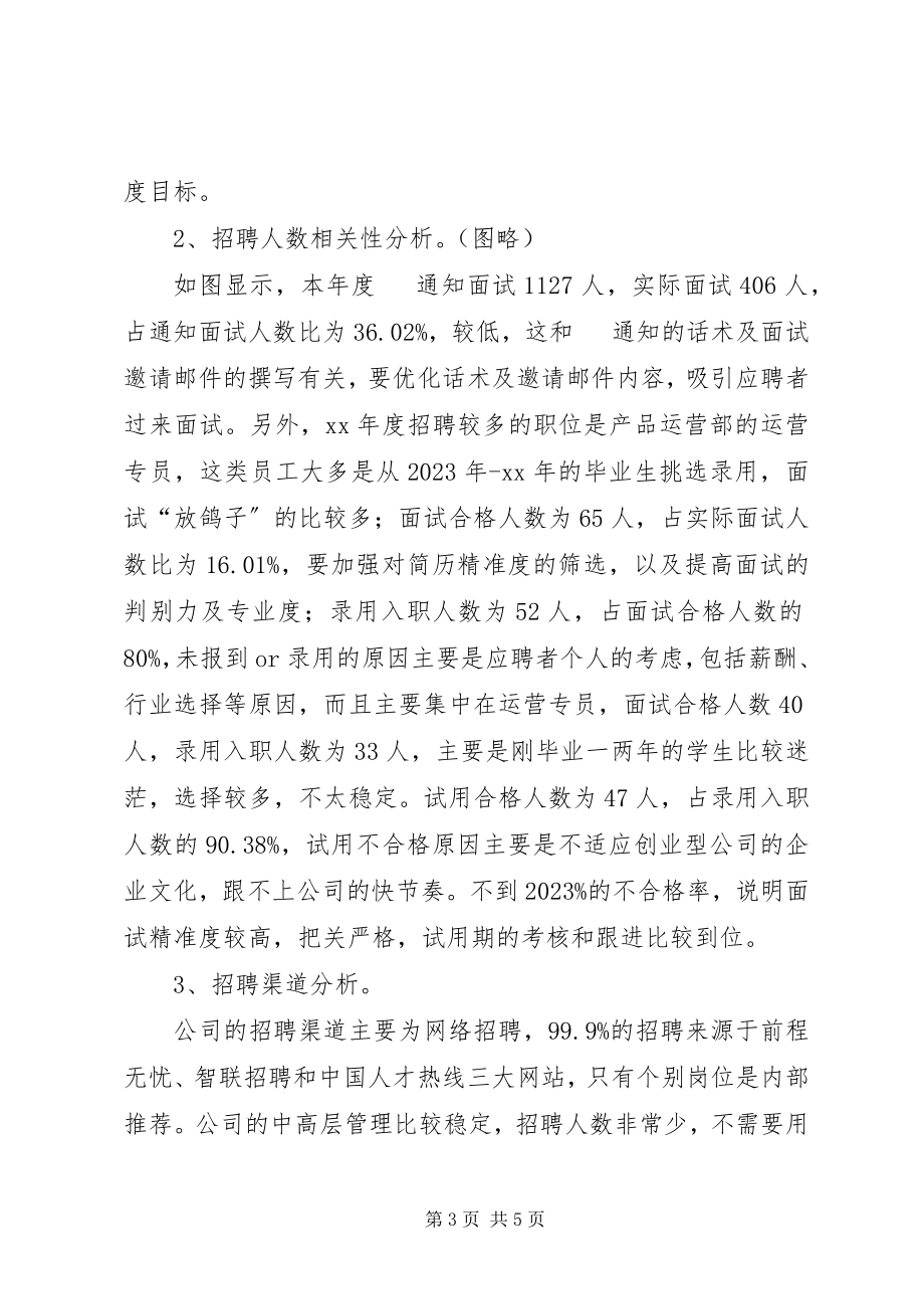 2023年人力资源企业年度工作总结汇报XX.docx_第3页