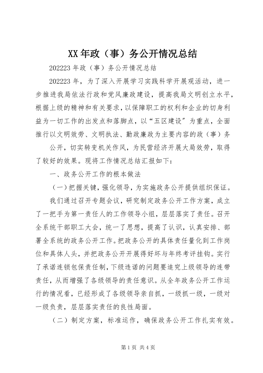 2023年政务公开情况总结.docx_第1页