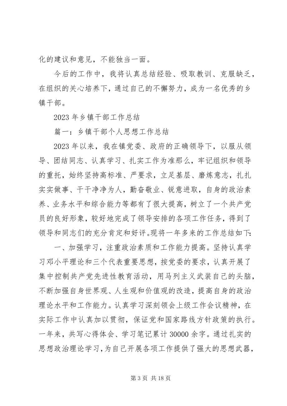 2023年乡镇个人工作总结精选乡镇工作总结新编.docx_第3页