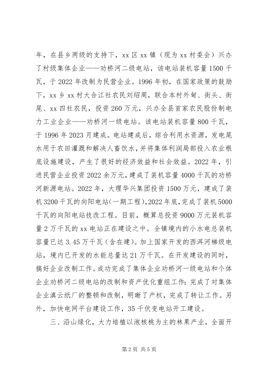 2023年XX镇工作总结沿路招商沿江开发沿山绿化新编.docx_第2页