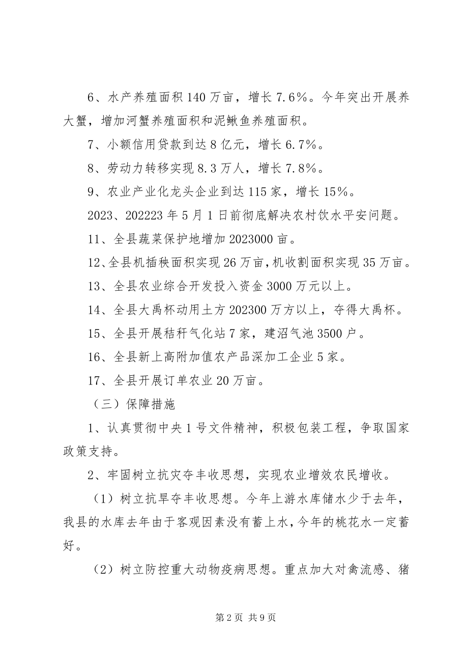 2023年农业和春耕备耕生产工作会议上的致辞.docx_第2页