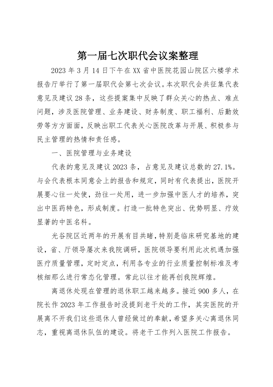 2023年第一届七次职代会议案整理新编.docx_第1页