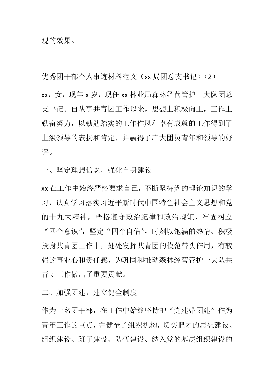 优秀团干部个人事迹材料范文6篇 大学生团支书.doc_第3页