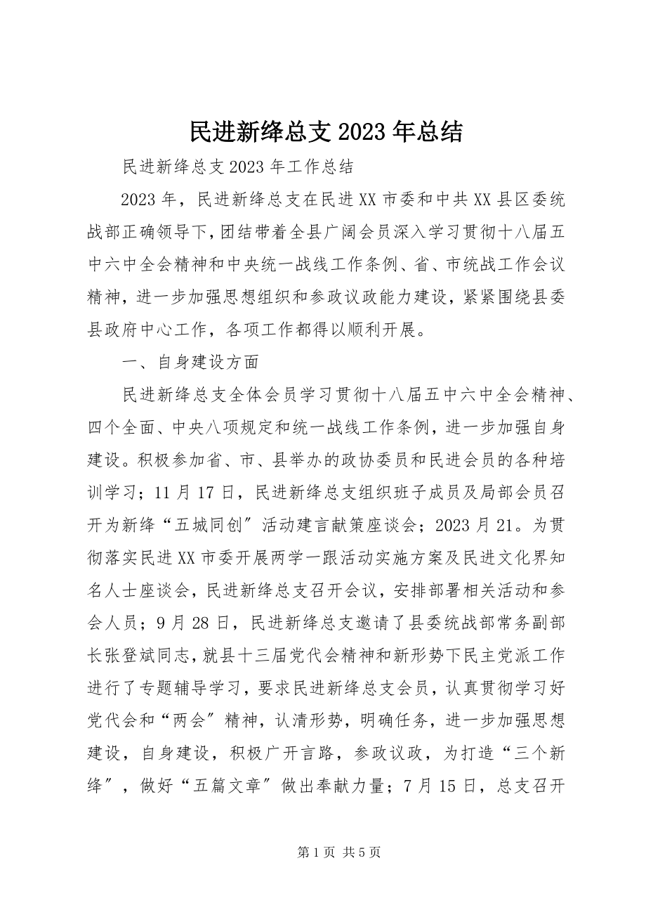 2023年民进新绛总支总结.docx_第1页