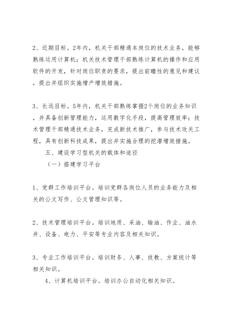 2023年【油矿机关建设学习型机关实施方案】.doc_第3页