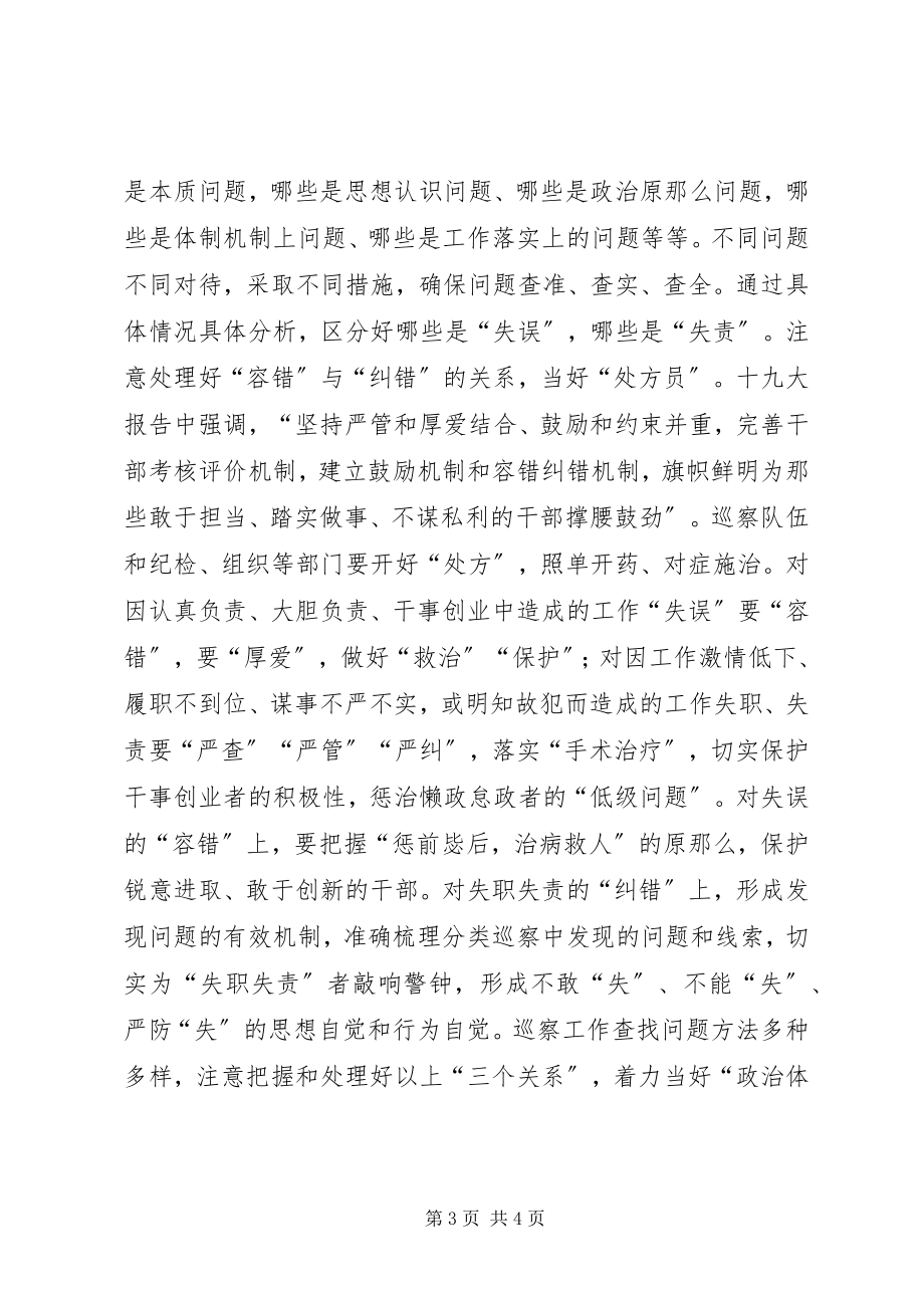 2023年基层巡察工作者十九大学习心得.docx_第3页