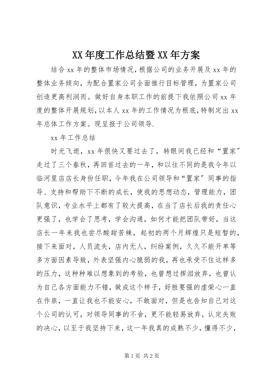 2023年工作总结暨计划.docx_第1页