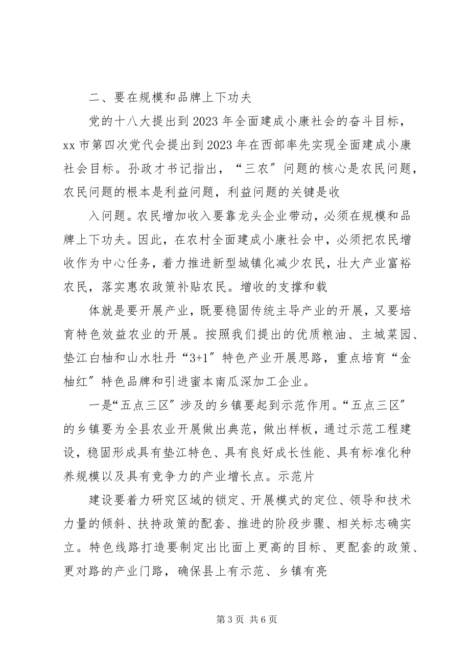 2023年县长在县农村工作会议上的致辞.docx_第3页