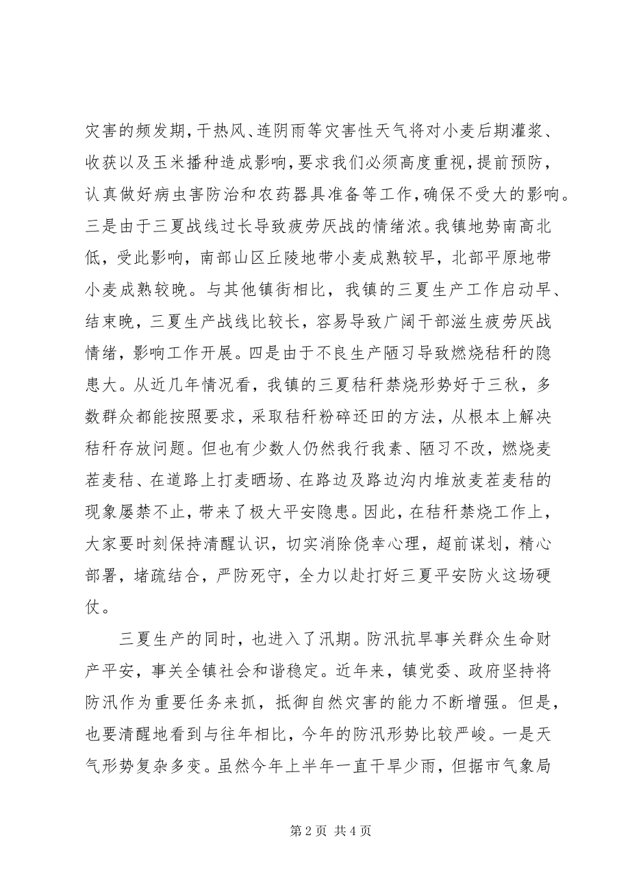 2023年三夏暨防汛会议致辞5篇.docx_第2页