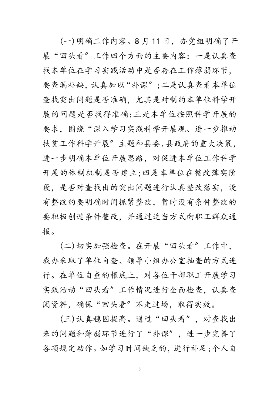 2023年扶贫办科学发展观整改落实阶段总结范文.doc_第3页