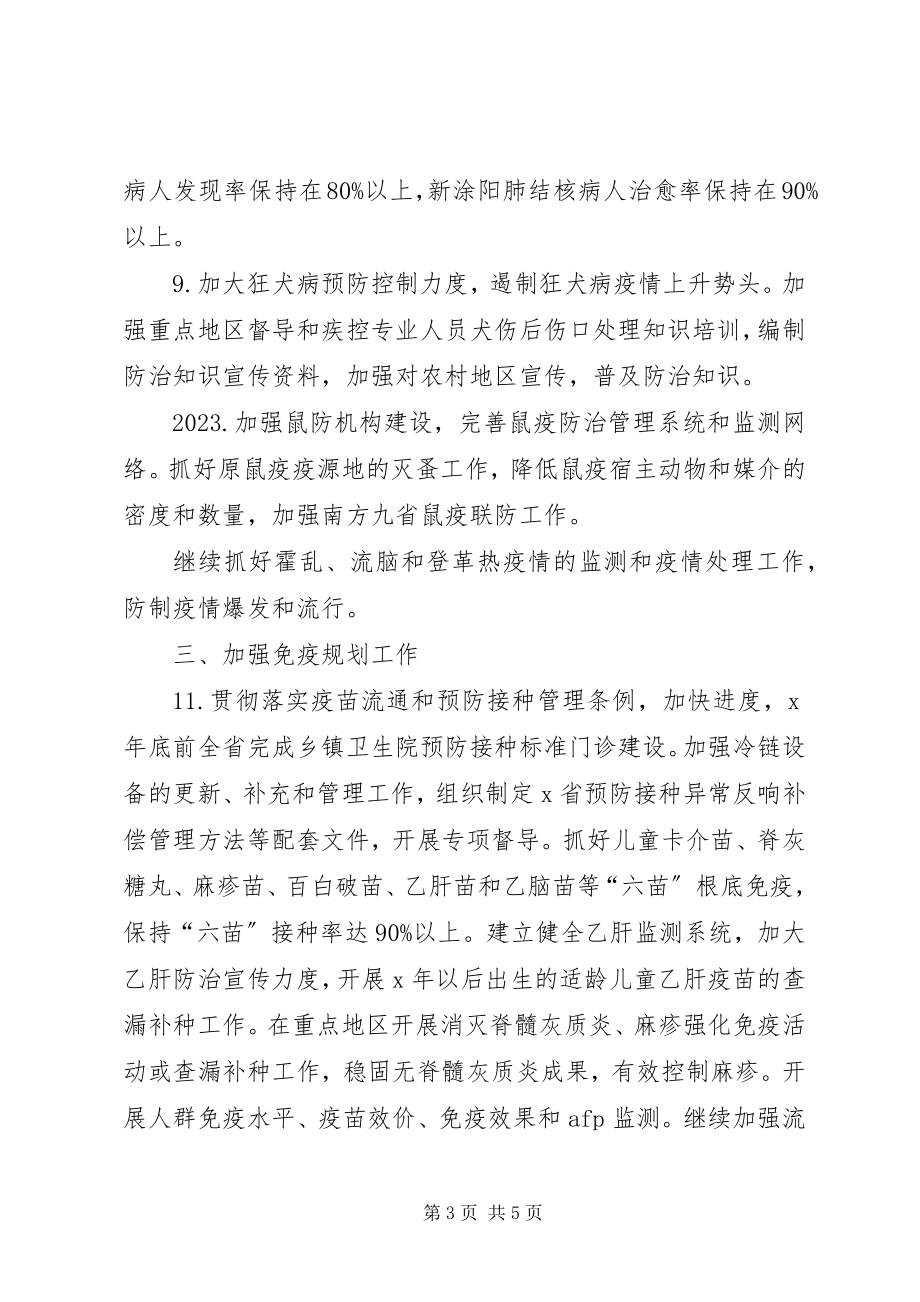 2023年省疾病预防控制工作要点.docx_第3页