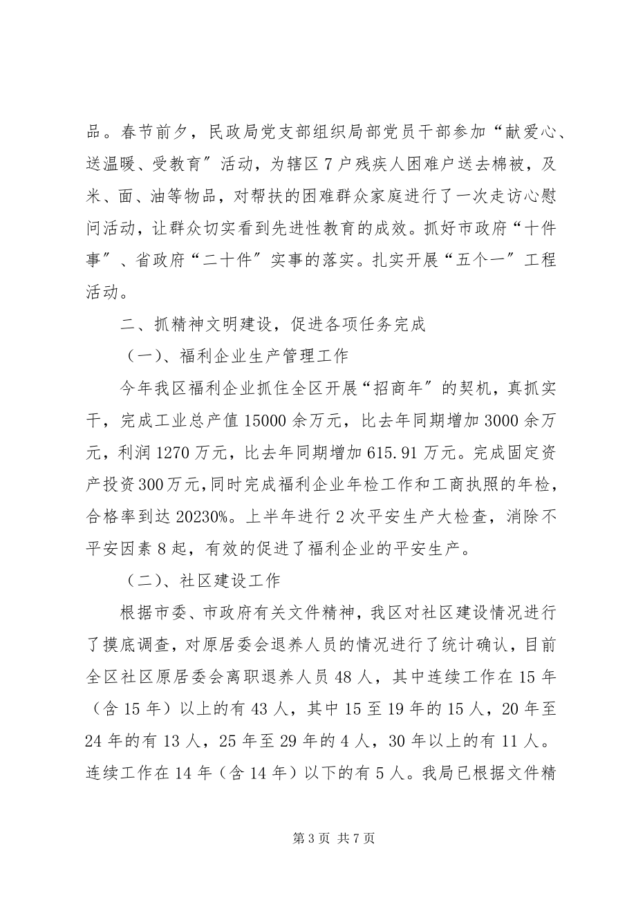 2023年民政局党支部半工作总结.docx_第3页