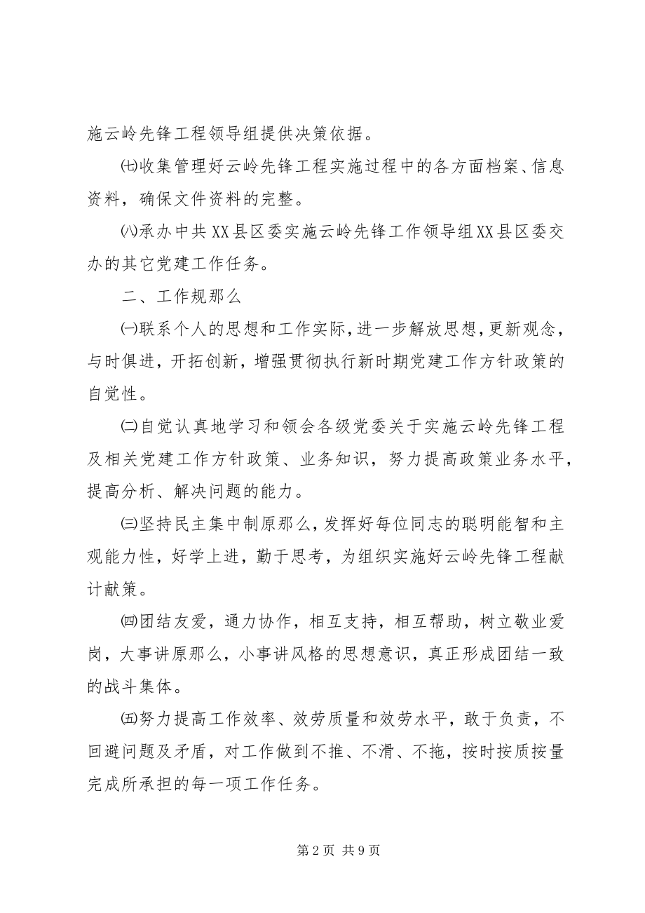 2023年工程领导组办公室的工作规则.docx_第2页