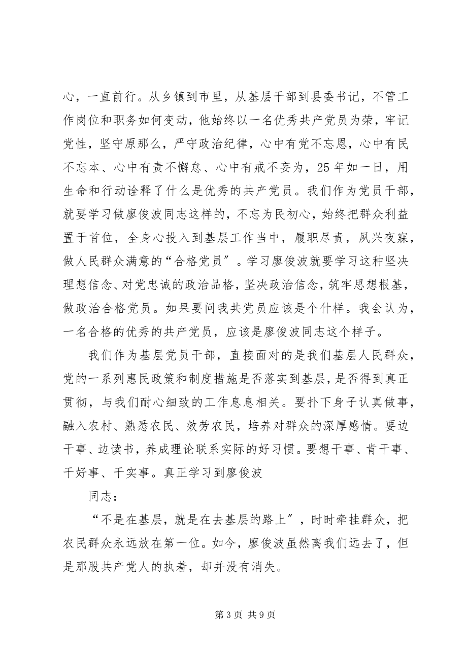 2023年学习廖俊波同志先进事迹心得体会.docx_第3页