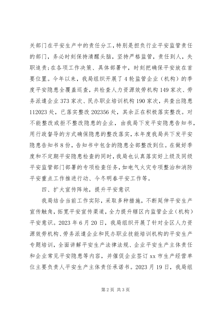 2023年区人力资源局安全生产工作总结.docx_第2页