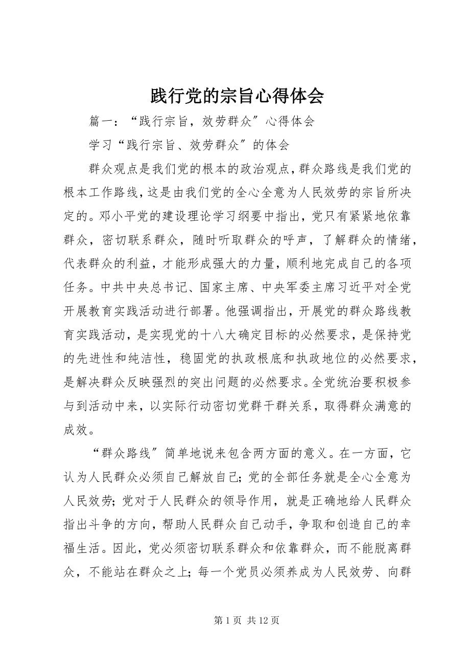 2023年践行党的宗旨心得体会.docx_第1页