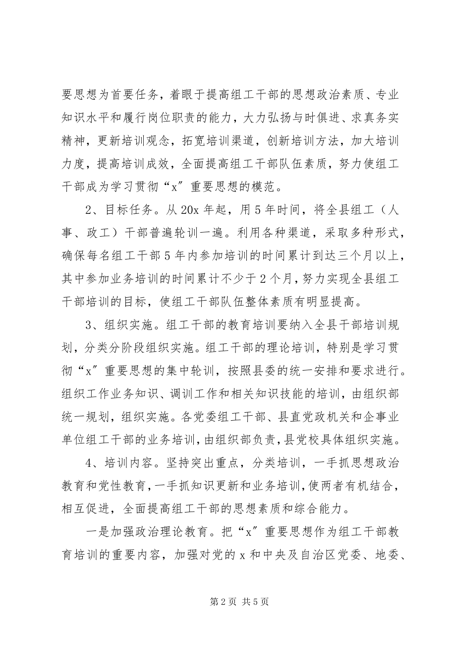 2023年干部教育培训工作的实施意见.docx_第2页