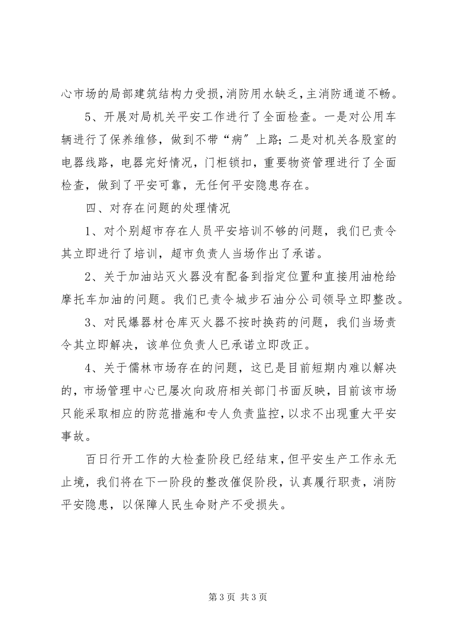 2023年商务局安全生产大检查百日行动的工作总结.docx_第3页