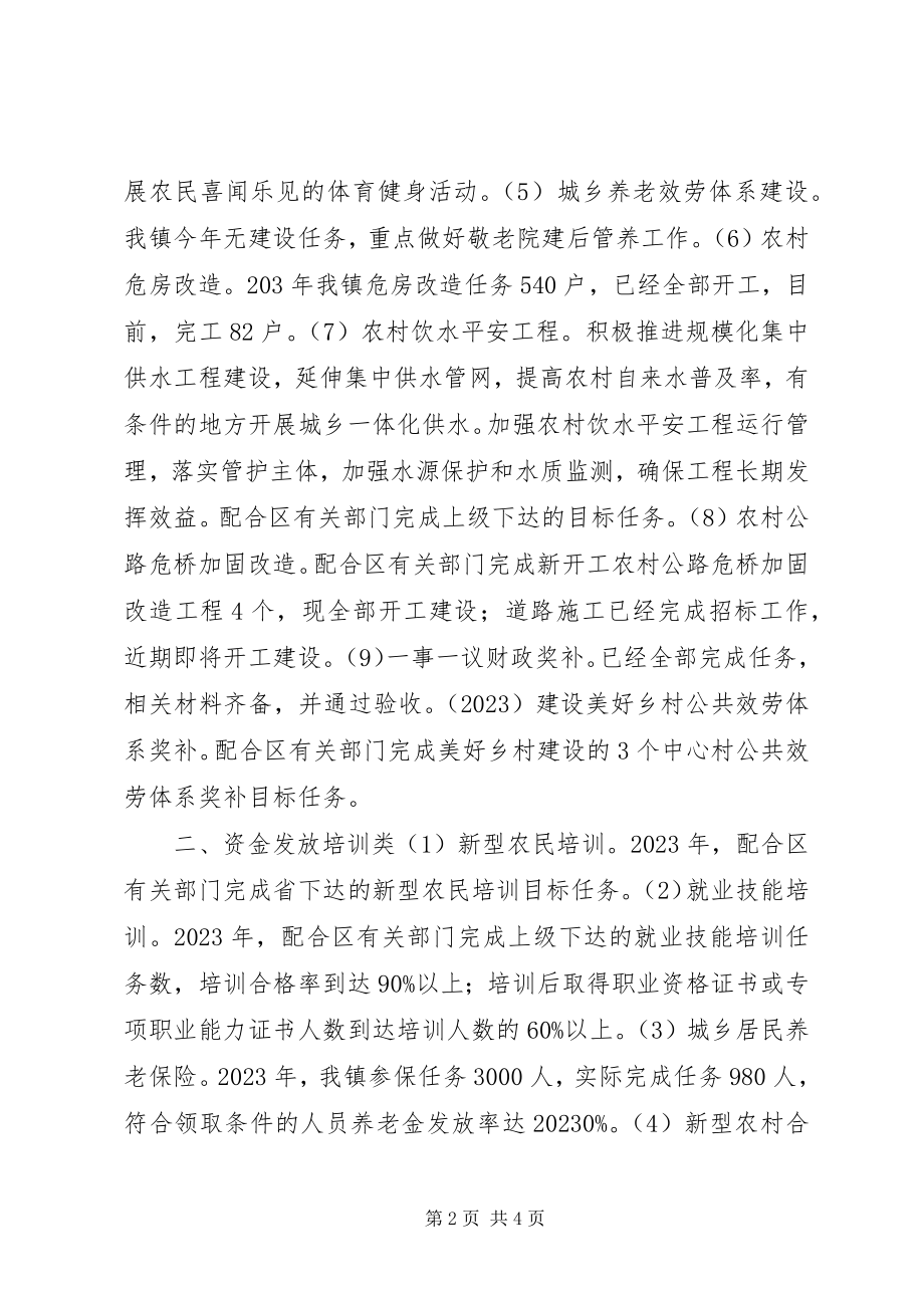 2023年镇民生工程开展情况汇报材料.docx_第2页