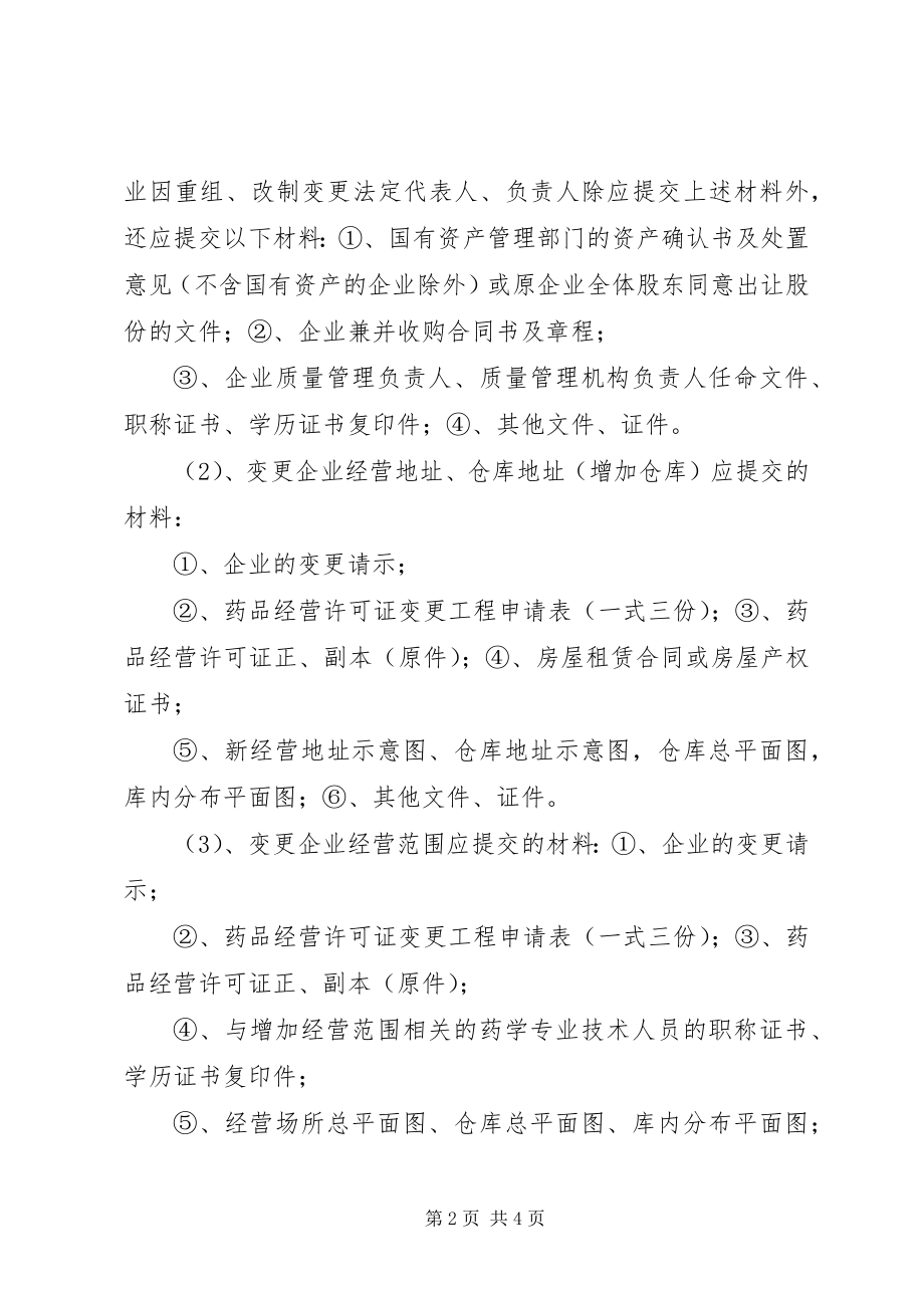 2023年药品经营许可证办理验收申请书.docx_第2页