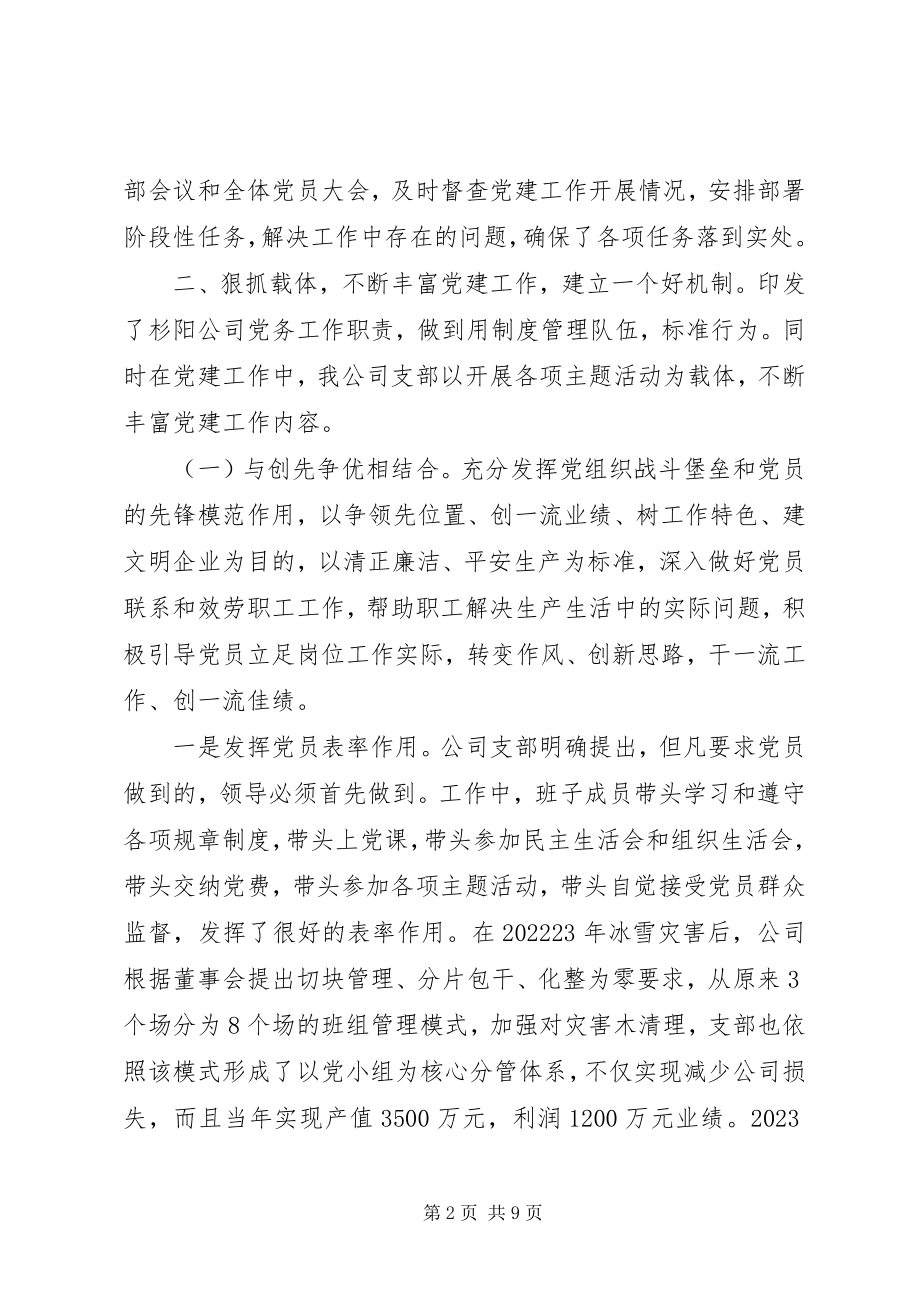 2023年公司党支部党建先进事迹材料.docx_第2页