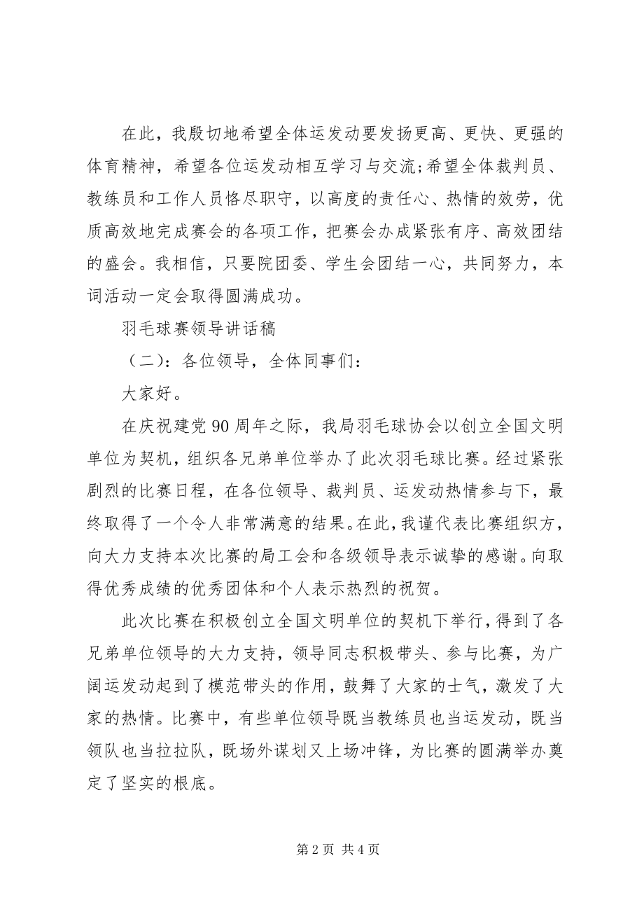 2023年羽毛球赛领导致辞稿.docx_第2页