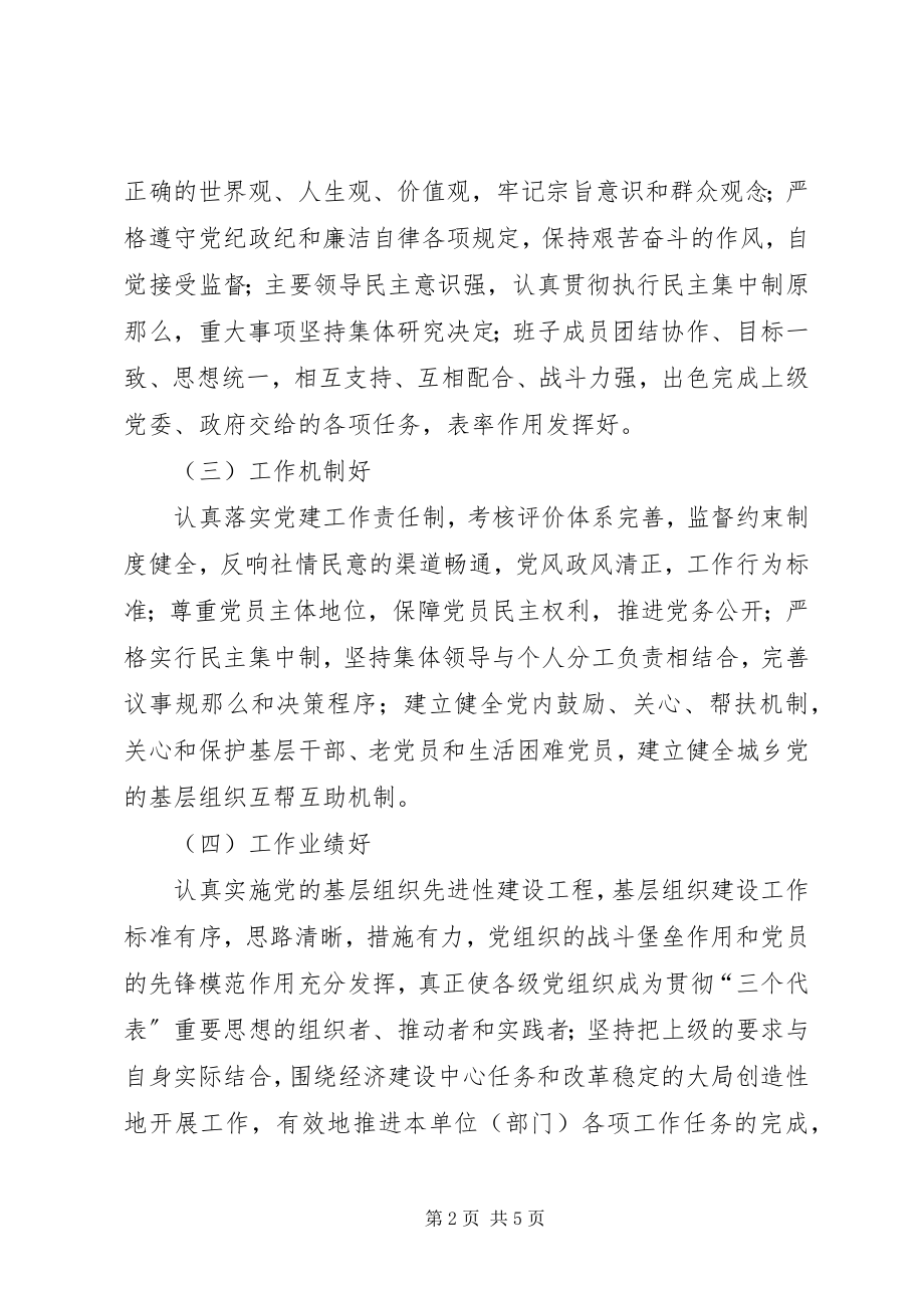 2023年先进基层党组织标准优秀党员的标准全面.docx_第2页